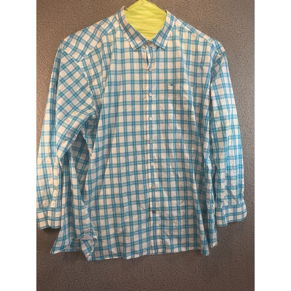 Tommy Bahama  Dress Shirt Mens 3XB Plaid‎